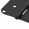 Prime-Line Door Hinge Residential Smooth Pivot, 4 in. with 5/8 in. Radius Corners, Matte Black 3 Pack U 1150983